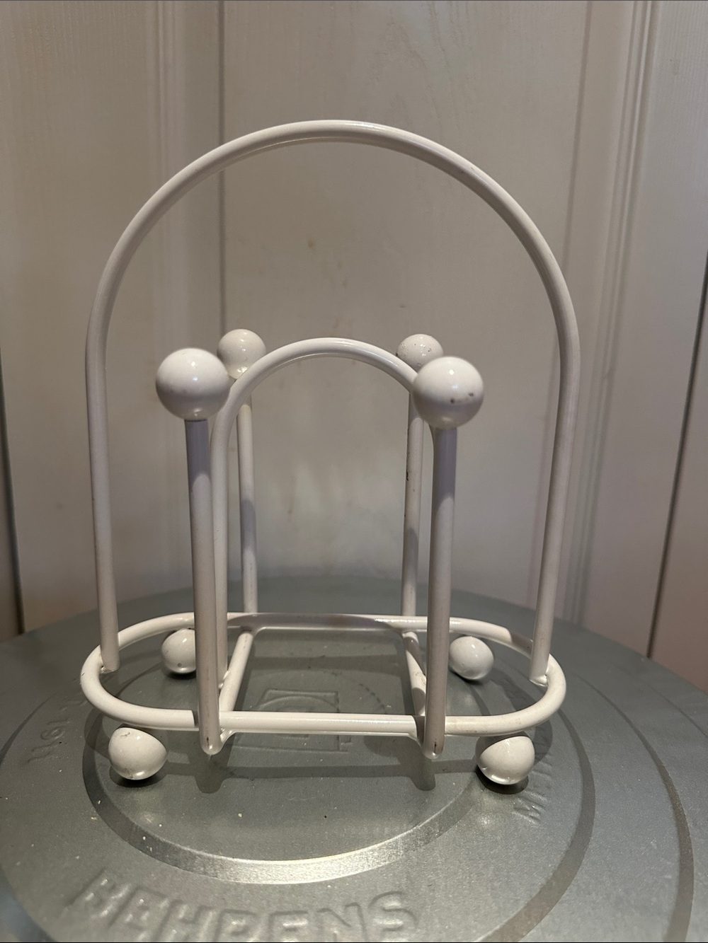 Napkin holder • heavyweight • vintage • cast iron